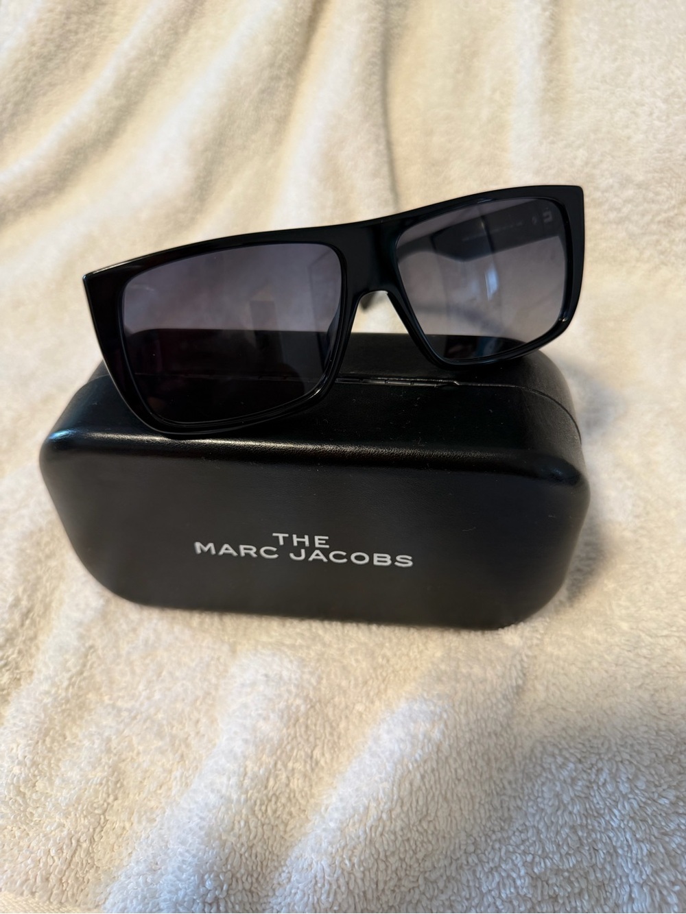Marc Jacobs Black Striped Arm Sunglasses